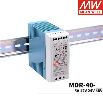 MDR-40 40 Вата Единствен изход 5 В 12 В 24 В постоянен ток на Din-шина Импулсно захранване 85-264 ac/120-370 dc Вход