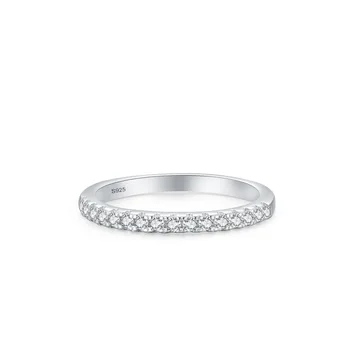 Колекция юни 2023 Г., Годежен пръстен за жени, пръстена на пръста от сребро 925 проба, най-качествени камъни от цирконии, Чаровна парти SmartBuy