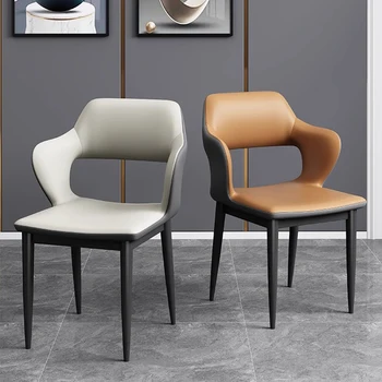 Луксозни трапезни столове за всекидневна, Ергономични Дизайнерски Подови Трапезни столове, Метални бюро Sillas De Comedor, Комплекти мебели за всекидневната