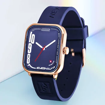 Мъжки часовник UTHAI L47, водоустойчив електрически часовници, силиконов каучук, студентски прости спортни ръчни часовници, дамски моден кварцов часовник