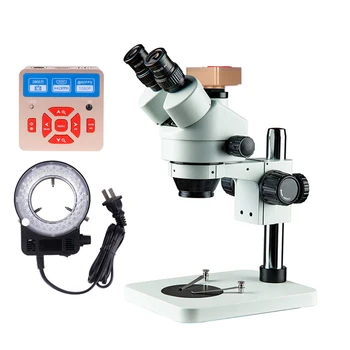 Оптична Адхезия бижута Smd 5000x с положителен заряд, Универсален адаптер за мобилен телефон, Тринокулярный 3,5 X-90X Микроскоп, CCD-камера
